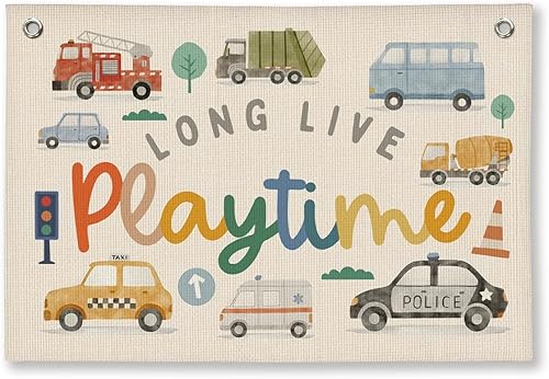 Miniatura 29 de Decoración de pared para sala de juegos, decoración de sala de juegos para niños, pancarta colgante de lino, decoración de pared de sala de juegos