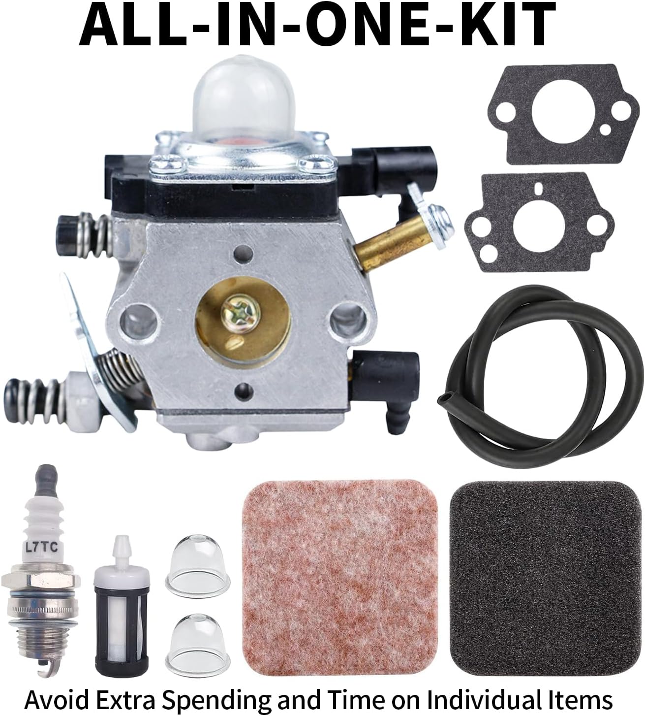 WT-253 Carburetor for Stihl BG72 BG4227 Leaf Blower Carburetor Replace for Walbro WT-253-1 42271200600 Carb with Gasket Air Filter Kit