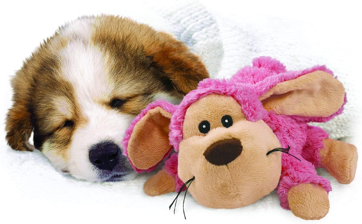 KONG - Cozie Pastels - Indoor Cuddle Squeaky Plush Dog Toy (Assorted Characters) - for Medium Dogs