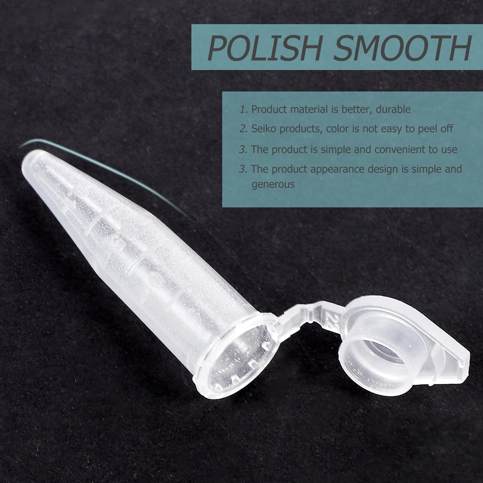 Tubos centrífuga plástico 500 Uds., Tubos ensayo 1, 5 ml, Recipiente Polipropileno para Laboratorio, Tubos análisis Sangre, Tubos anticoagulación para Laboratorio muestras levadura