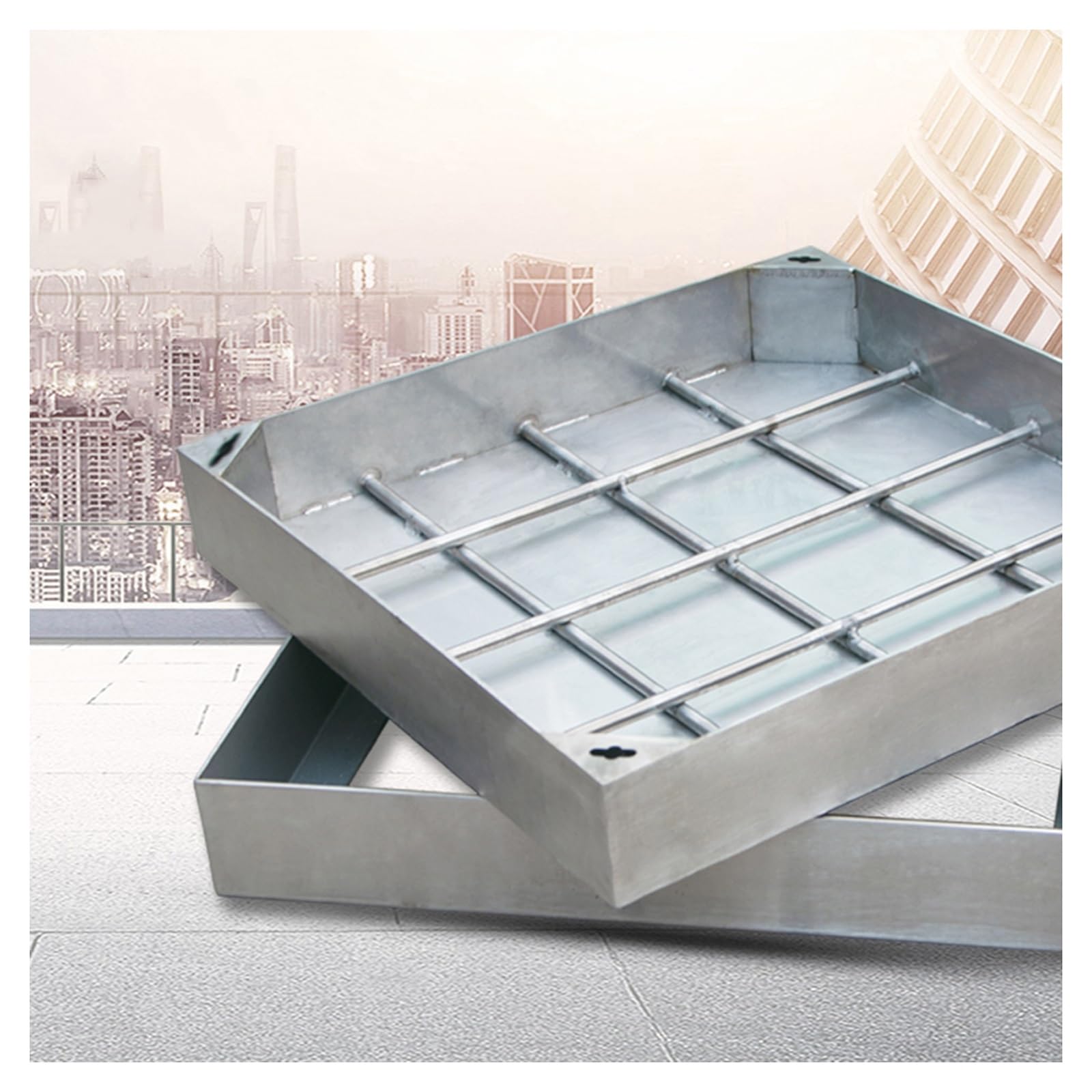 Weather Resistant Stainless Steel Manhole Cover Invisible Design for Patios Gardens Schools & s – 30cm x 30cm (11.8in x 11.8in)