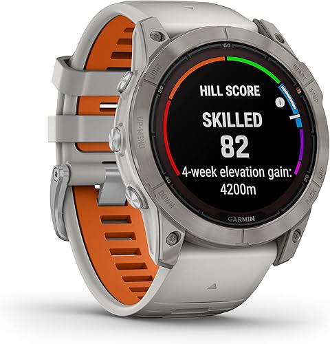 Miniatura 6 de Wearable4U - Garmin Fenix 7 Pro Sapphire Solar Edition Reloj inteligente de titanio de 1.850 in  Hasta 22 días de duración de la batería,