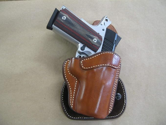 Colt Defender 3" 1911 OWB Azula All Leather Molded Paddle