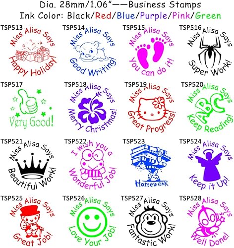 Miniatura 6 de Sello personalizado para maestro, 4 unidades, sellos personalizados, español, francés, holandés, inglés, sellos de nombre