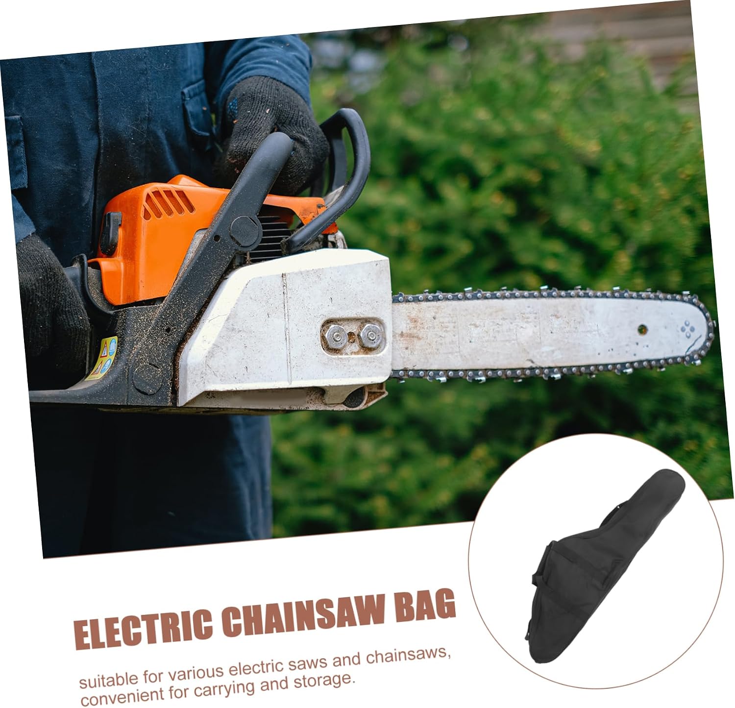 Artibetter Capacity Chainsaw Storage Bag Multi-functional Canvas Carrier for Outdoor Use Convenient Handheld Design for Transporting Garden Tools and Power Equipment image 5