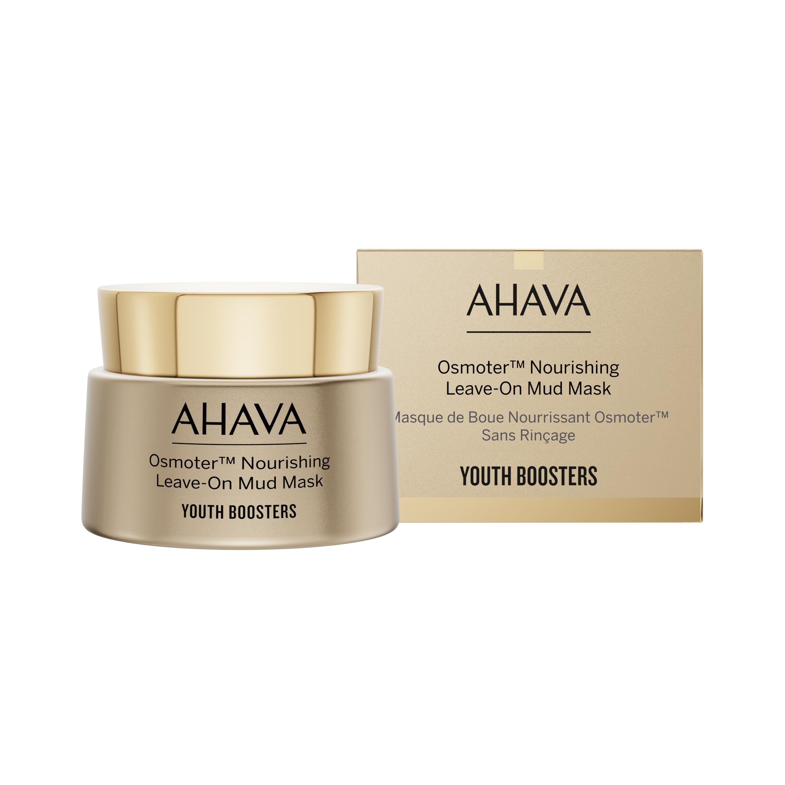 AHAVA Osmoter, Nourishing Leave-On Mud Mask 50ml – Hydrating & Purifying Face Mask with Dead Sea Minerals, Dead Sea Mud & Sea Buckthorn Oil – Restores Skin Barrier & Revives Glow