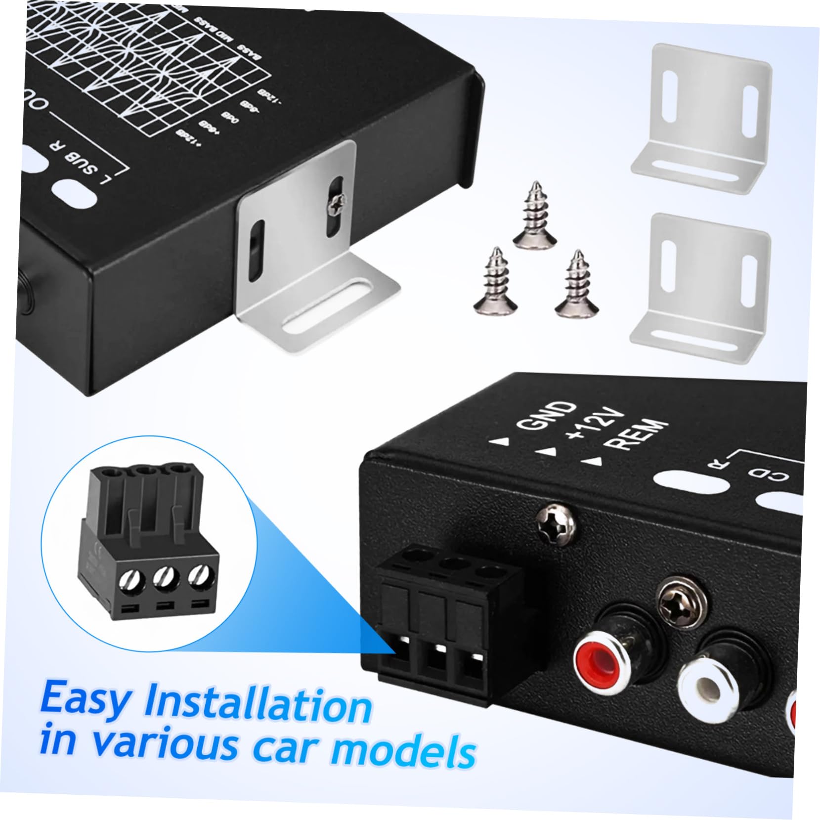 Ecualizador Digital Bandas Coche Ecualizador Audio Automóvil Amplificador Ajustable Para Coche