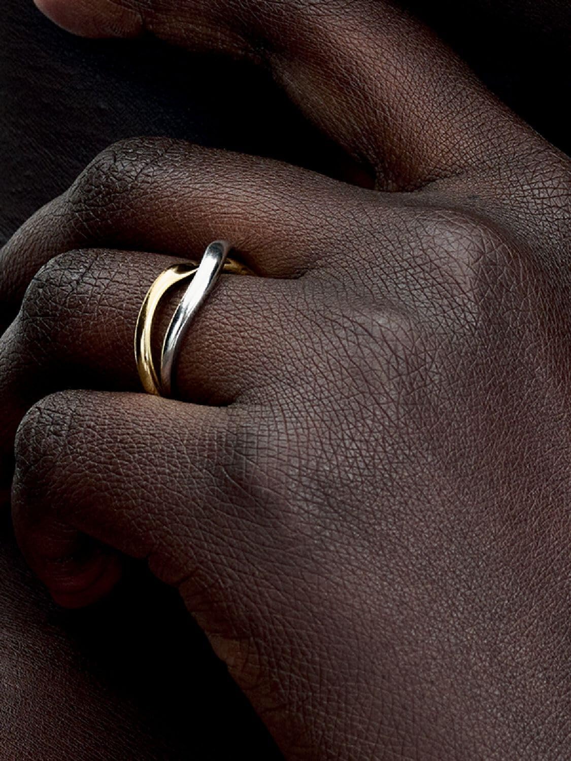 Pandora Essence Ringe, verschlungen, Sterlingsilber und 14-karätig vergoldet