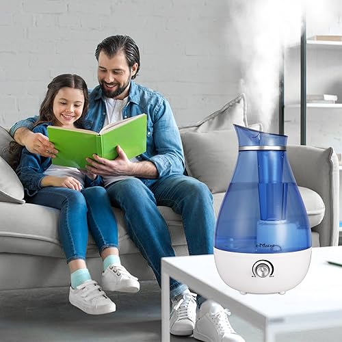 Miniatura 6 de Humidificador de niebla fría  Humidificadores de niebla fría de 2.5 L para dormitorio, silencioso, humidificadores ultrasónicos para bebés y