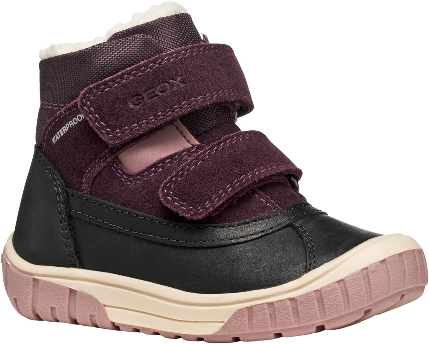 Geox B OMAR GIRL WPF A Botín Plano bebé niña (hasta talla 30) Marrón