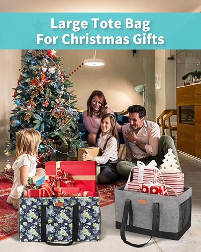 Miniatura 2 de Bolsa de alimentos reutilizable, bolsa tote extragrande para mujeres, plegable, bolsa de la compra grande para alimentos, almacenamiento, pícnics,