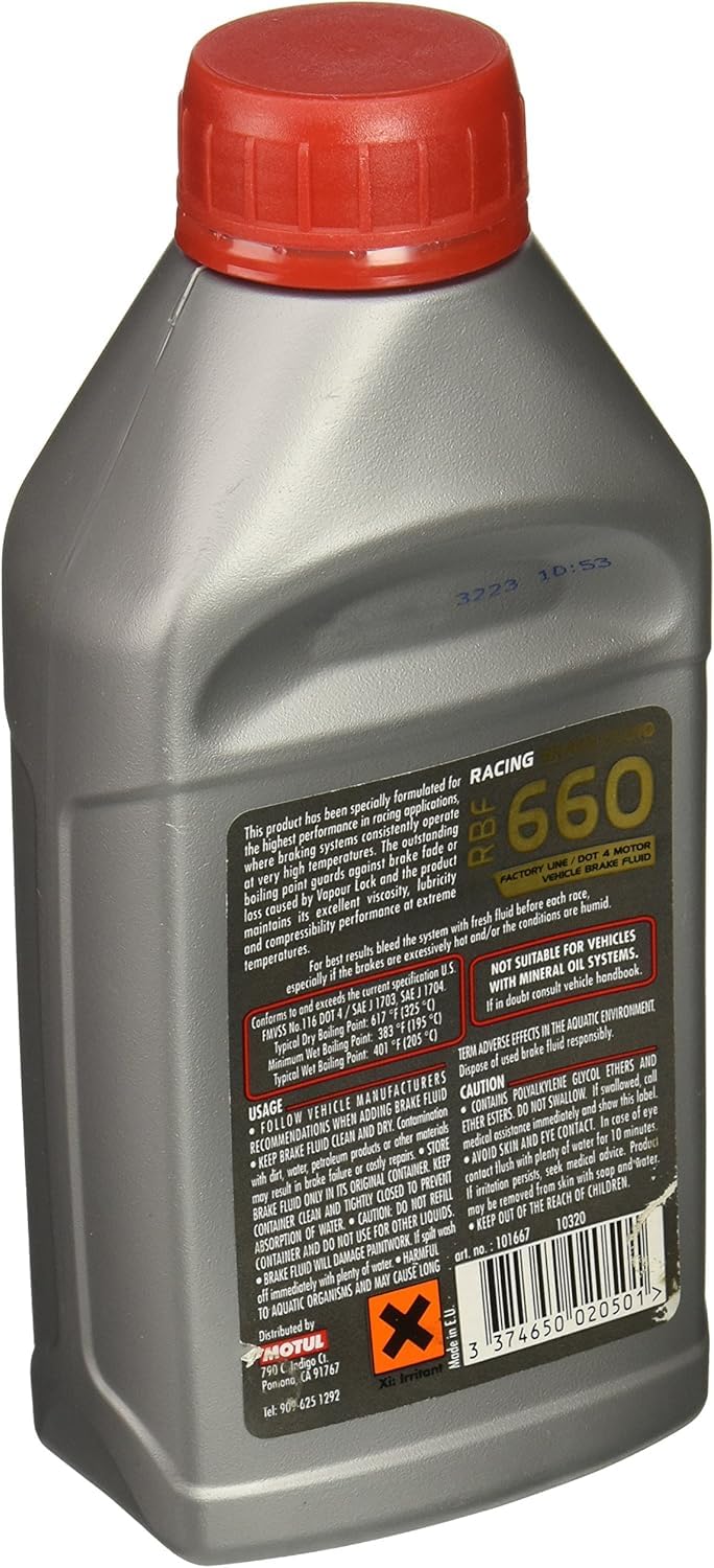 Motul RBF 660 Pro Racing Brake Fluid - 1/2L. 847205 / 101667 by Motul