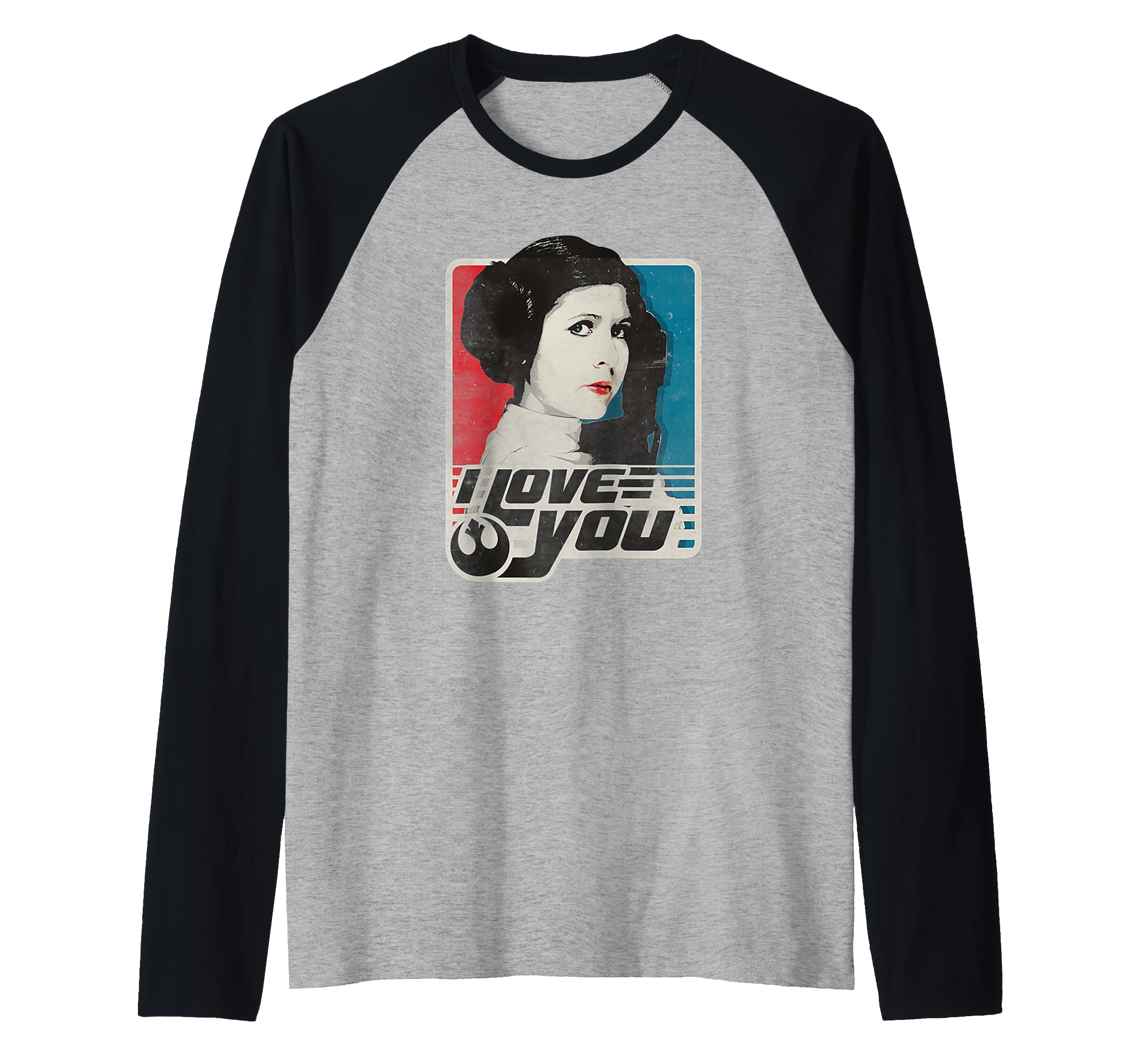 T-shirt Raglan Star Wars Princess Leia Anti-Déformation Style Coton