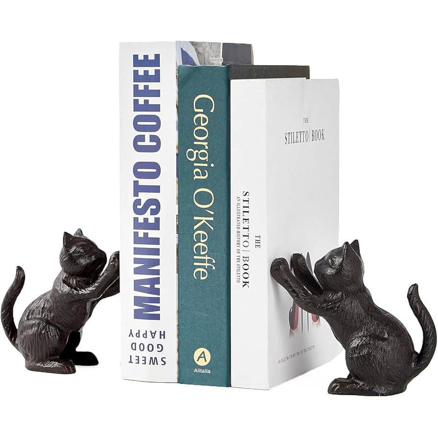 Takahashi cat　ブックスエンド Amazon.co.jp: Denique 猫 装飾ブックエンド かわいいブック