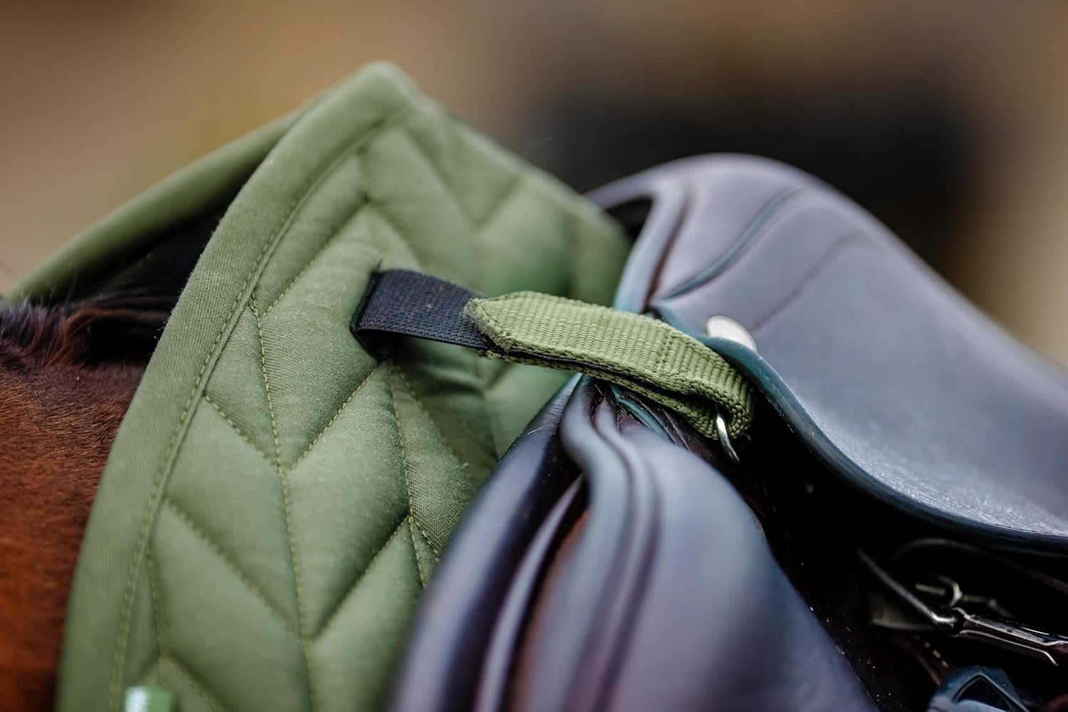 Horseware Ireland Amigo Bramble Green English Jumping Saddle Pad