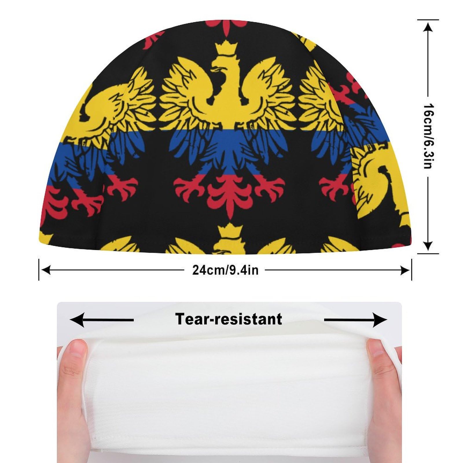 Bonnet De Travail Avec Drapeau De La Colombie - Sangle Réglable - Polyester Respirant - Imperméable - Taille Unique - 6