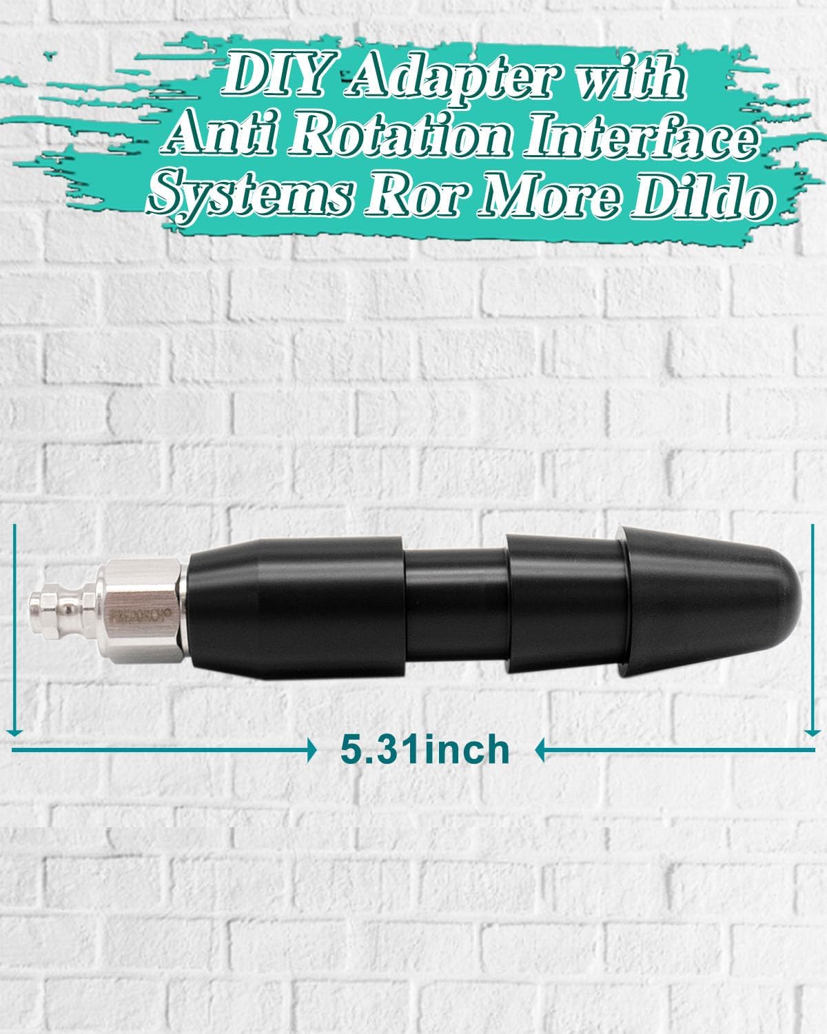 Fredorch Anti-Rotation Adapter DIY for 0.87'' diameters Vacuum Connector Dildo Toys (Big Adapter)