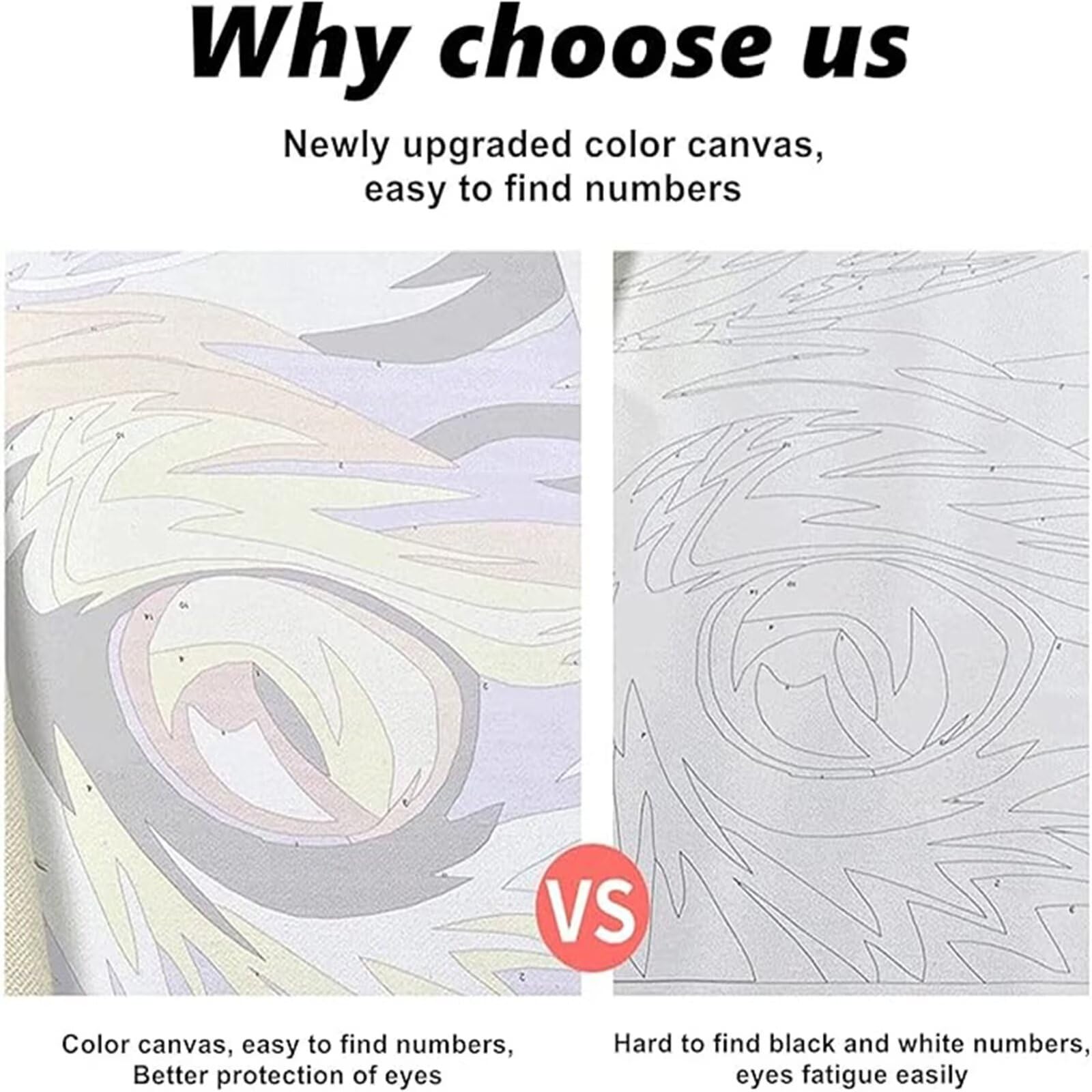 Grande Dipingere con i Numeri 60x120cm Dipingere con i Numeri Adulti Cane Paint by Numbers Hobby Creativi Adulti e Principianti fai da te Kit Completo Craftoria,Decorazioni Casa Regalo Albero-y1200
