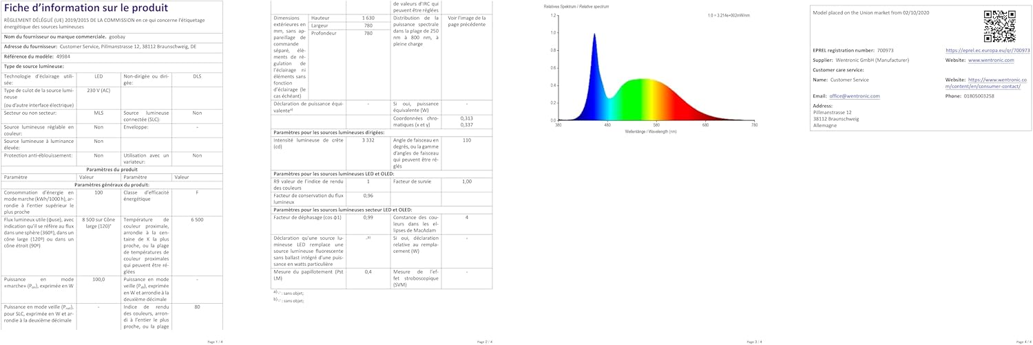 LED Construction Spotlight, Two Floodlights On Telescopic Tripod