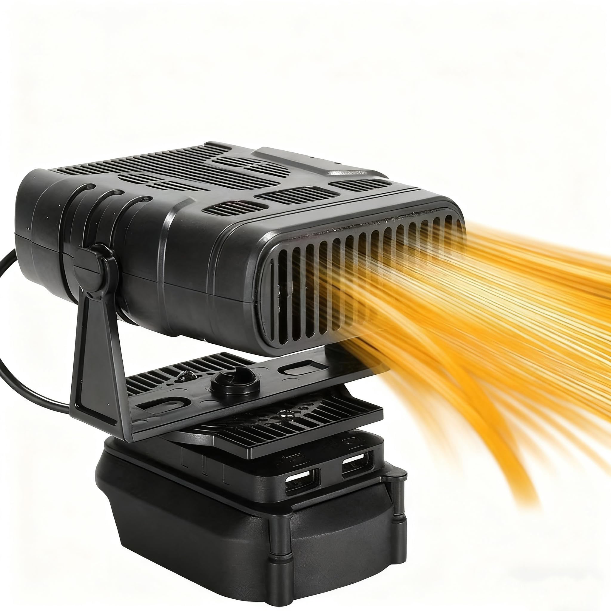 Calefacción eléctrica pequeña con doble USB -2 ajustes de temperatura para Makita BL1830 BL1850 BL1840 BL1845 BL1815 BL1820 BL1860B batería