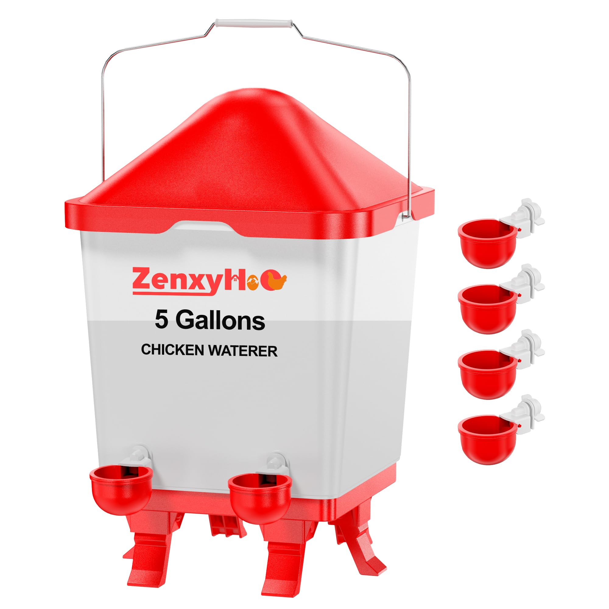 ZenxyHoC 5.0 Gal Chicken Waterer