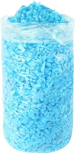 Frienda Relleno de puf de 5 libras a granel, relleno de espuma viscoelástica, relleno de espuma suave triturada para relleno de puf, almohada de