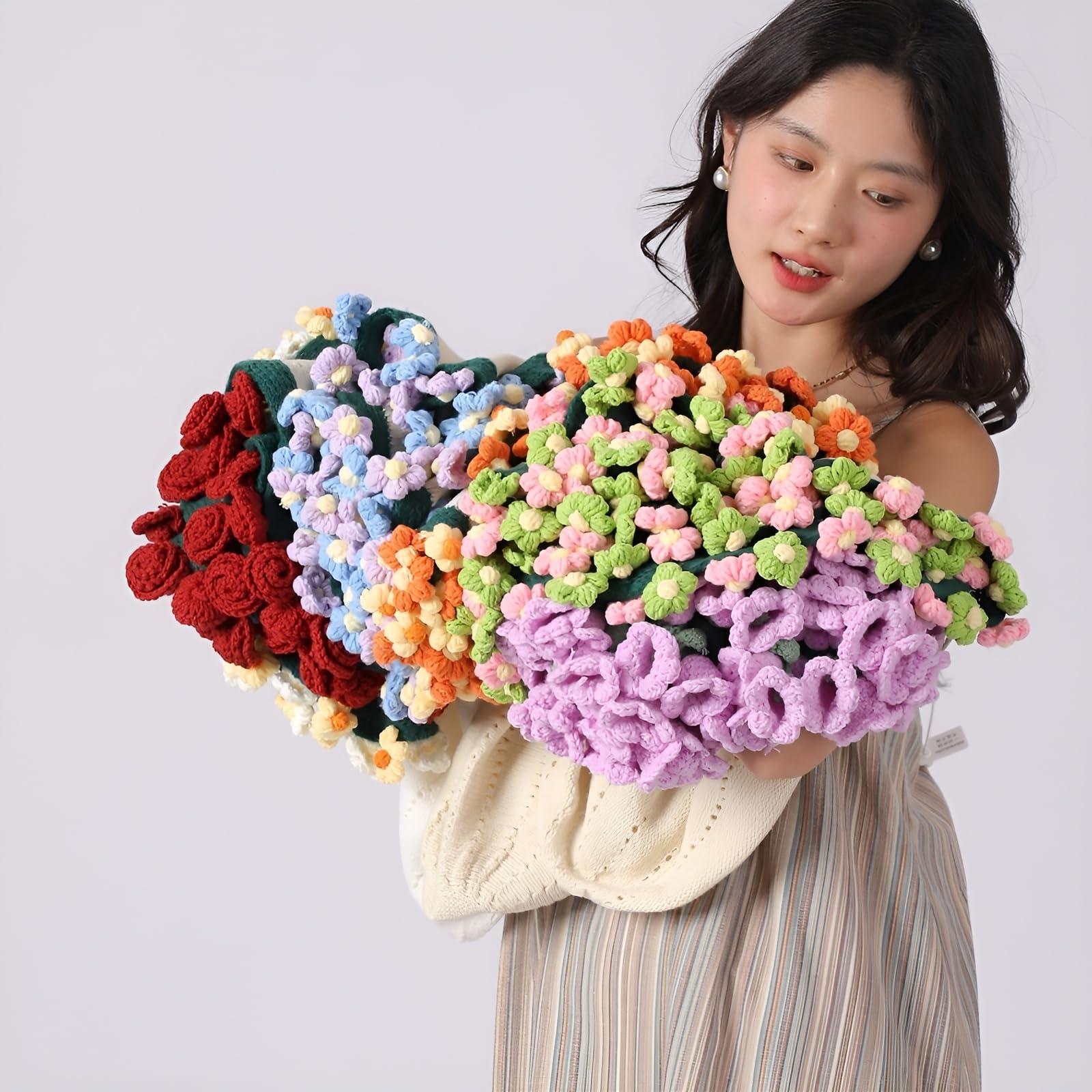 Amazon｜[lalarimi]花束になるブランケット 【完成品 直径80/110/160cm