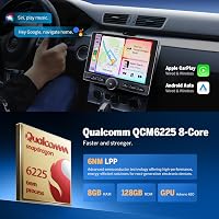 Eonon UX6K-PRO-MAX 10,1" Android 13 Autórádió 8+128GB 4G GPS Navigáció CarPlay Osztott Képernyő Bluetooth WiFi DSP Tolatókamerával Volkswagen 3