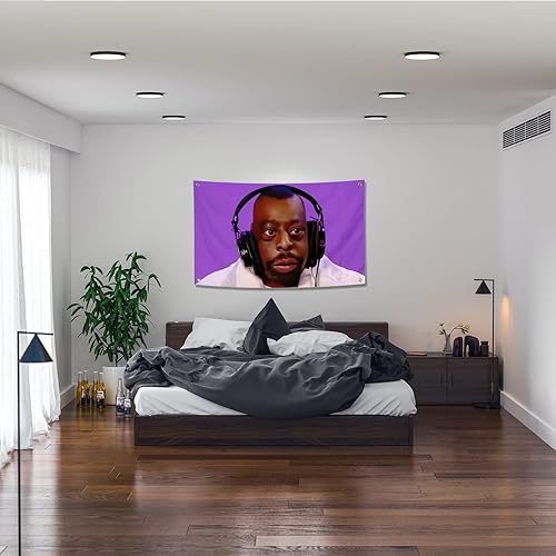 Miniatura 3 de Bandera de Boxing Green Lester Beetlejuice - Divertida bandera de pared de cueva de hombre duradera con ojales de latón, bandera de 3 x 5 pies para