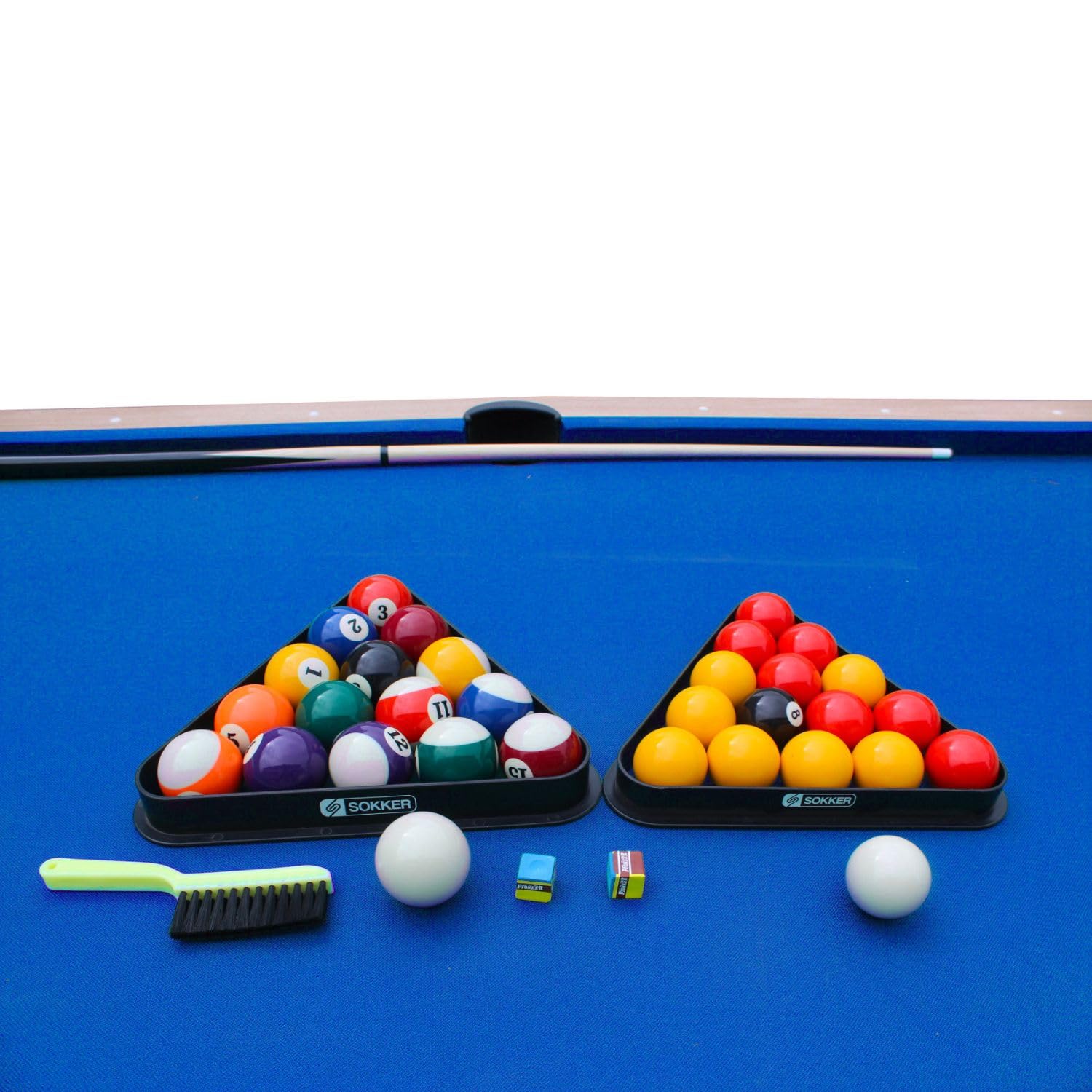 Billard Américain Convertible KITBILL 5FT ou 6FT Plateau dînatoire et Accessoires Inclus - Beige