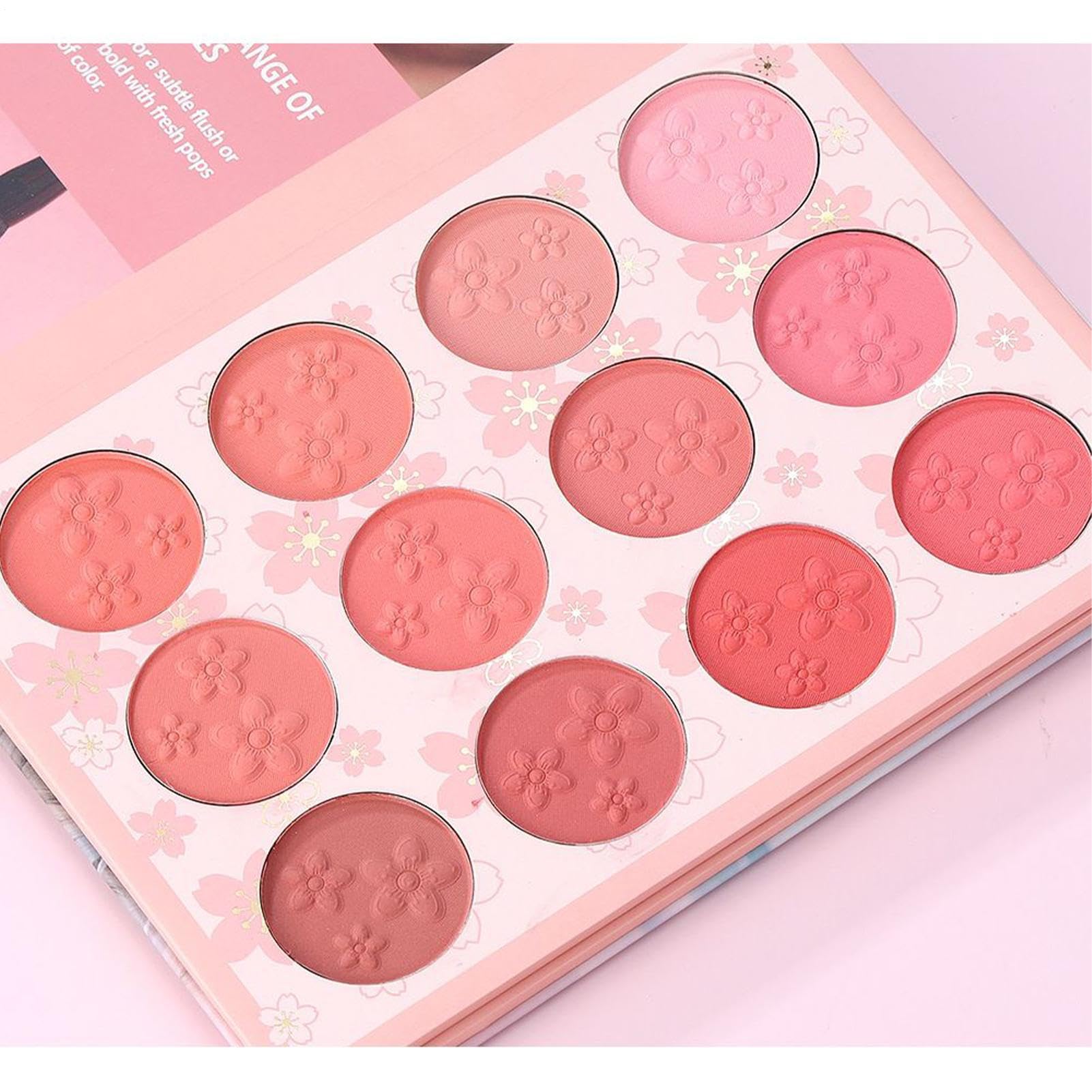 Palette Di Ombretti Palette da Viaggio per Cosmetici a Forma di Libro | Palette per Blush e Ombretti Per Spostamenti Quotidiani Appuntamenti Scuola Feste Fidanzata Moglie