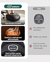 Vista 5 de Snailax Shiatsu - Masajeador de pies con calor, elegible para FSA, amasado, compresión, vibración, máquina de masaje de pies para fascitis plantar