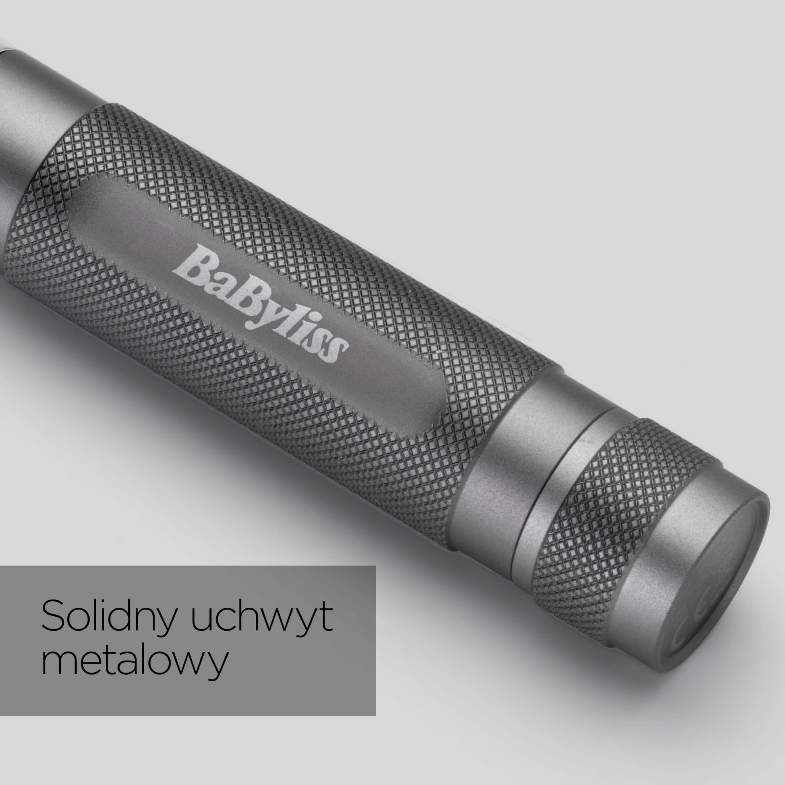 BaByliss Super-X Metal Precision Detail Trimmer - 3 w 1 Trymer do nosa, uszu i brwi, 2 nakładki, 2 nakładki grzebieniowe, zasilany bateryjnie – E116E