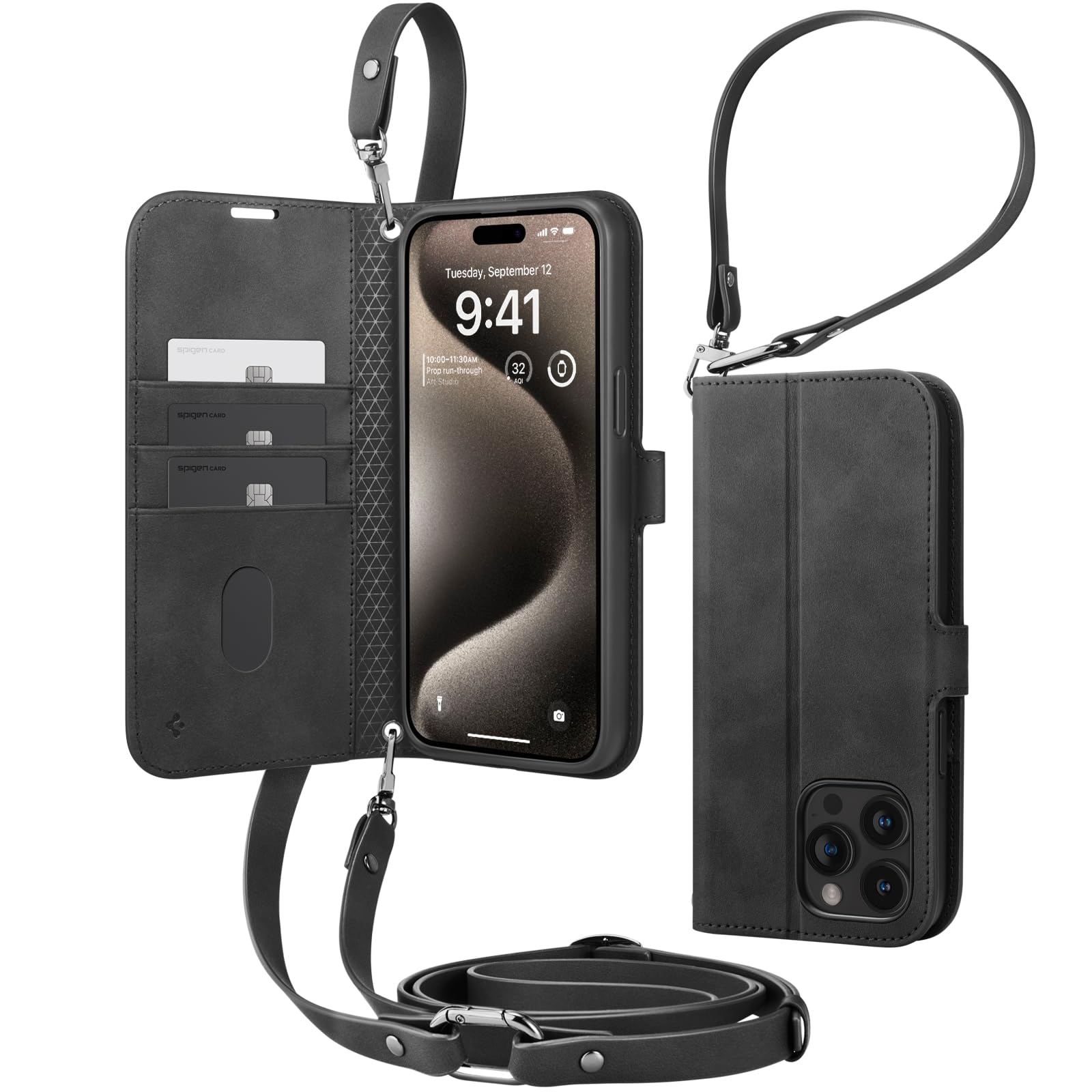 Spigen Wallet S Pro Back Cover Case Compatible with iPhone 15 Pro Max (PU+PC+TPU | Black) (B0C5S9137J) Amazon Price History, Amazon Price Tracker