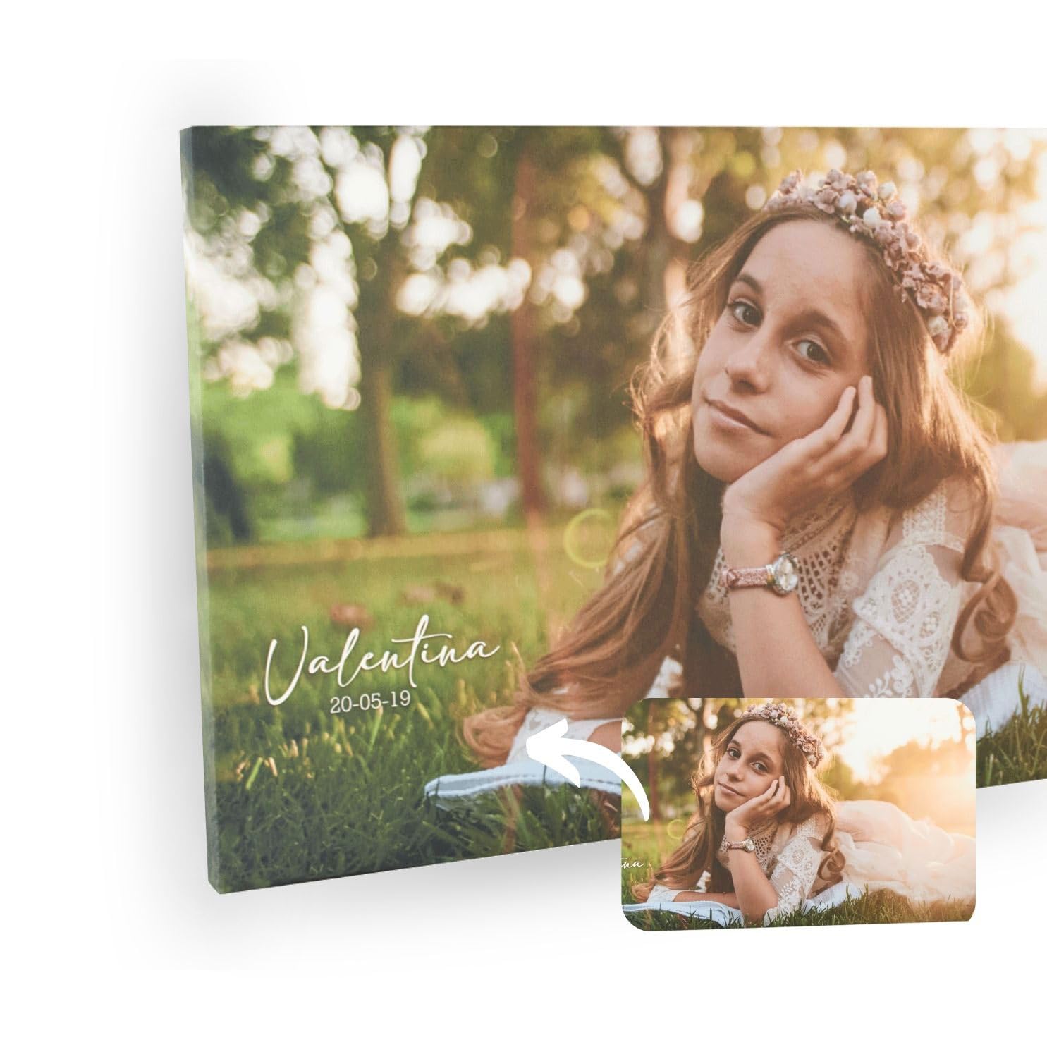 CUAC REVOLUTION Cuadro Personalizado con tu Foto. Impresión en Lienzo Alta Definición sobre Bastidor de Madera. Regalos Personalizados. Fabricado en España.