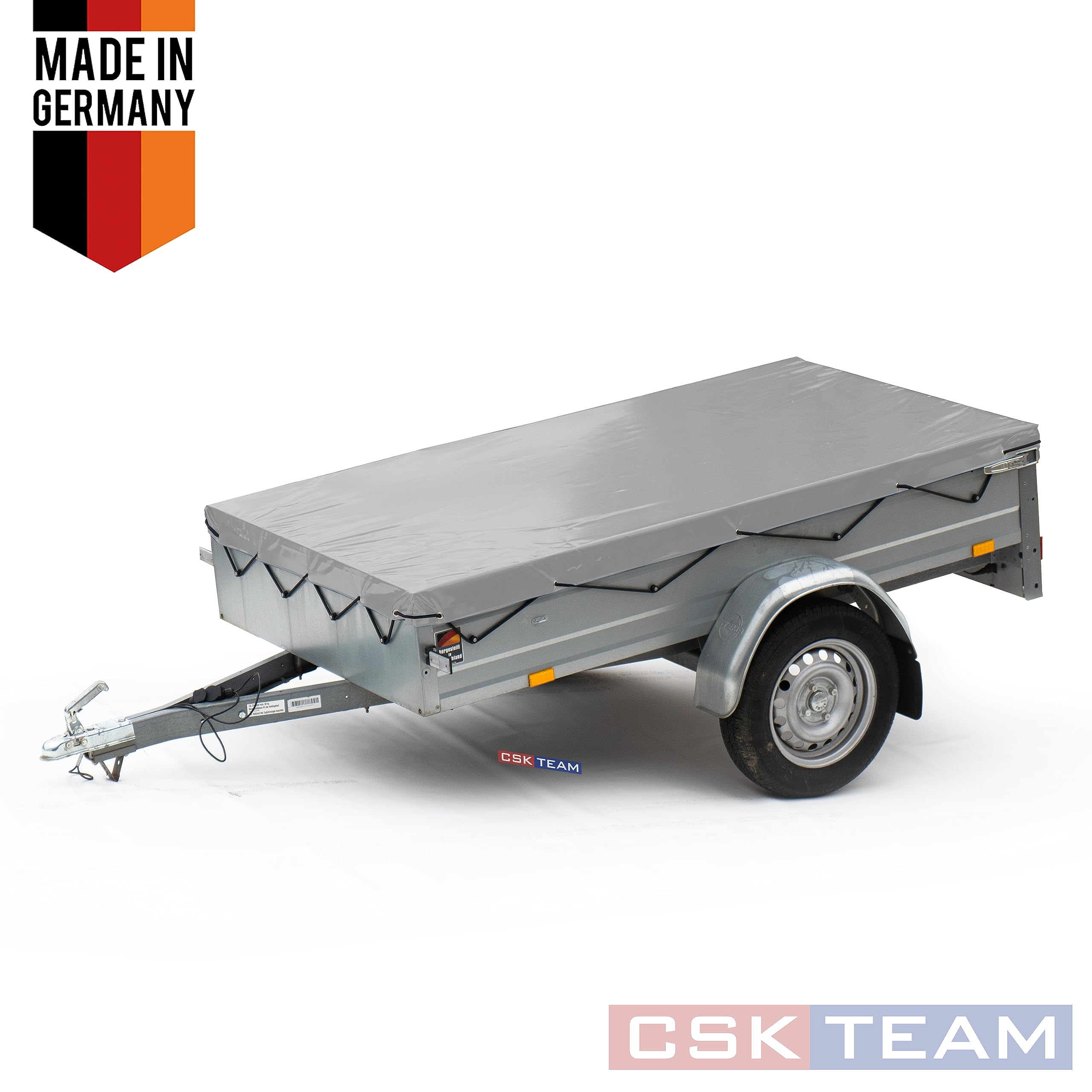 Flachplane für STEMA Anhänger 208 x 115 aus LKW Plane Wasserdicht, Reißfest und UV-beständig mit Seil