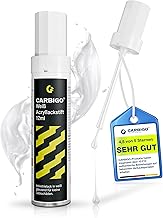 Premium Paint Pen Glossy White [12 ml] – Made in Germany – Car Paint Pen White Against Scratches and Stone Chips – Paint Pen Car Strong Coverage Thick