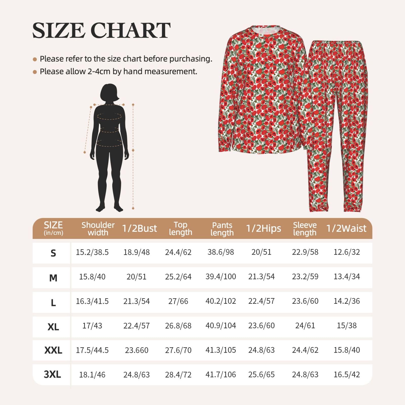 Pigiama da donna a maniche lunghe con stampa floreale Set pigiama morbido elastico coulisse casual Daywear