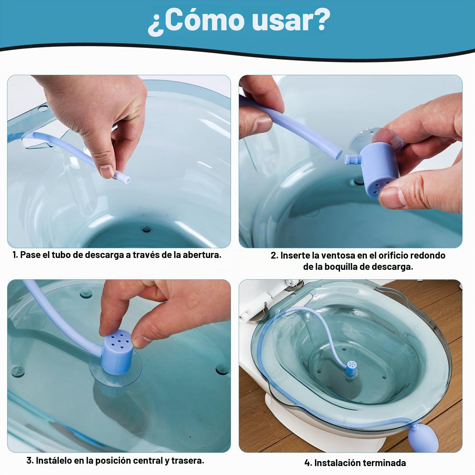 Sitz Baths - Lavabo del asiento del inodoro para el cuidado posparto, ancianos, discapacitados o tratamiento de hemorroides, mitiga las infecciones, alivia la inflamación, calma el dolor se adapta