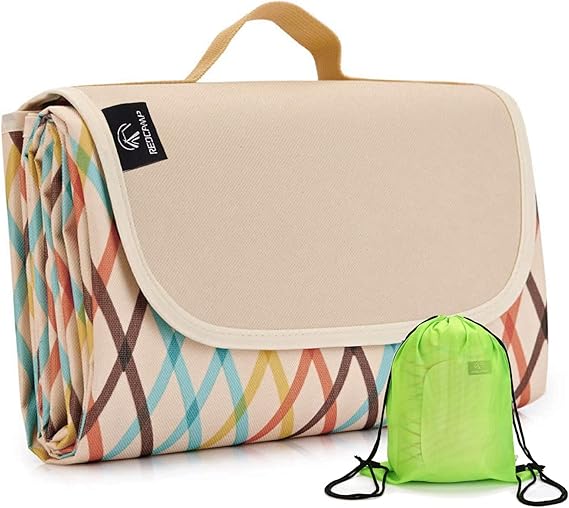 REDCAMP XL Picnic Blanket Waterproof Sandproof, Durable Oxford Folding