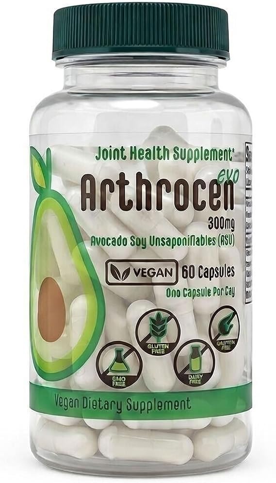 Vegan ASU Joint Support 300mg Avocado Soy Unsaponifiables Once Daily | Clinically evaluated vegan ASU formula 2-month supply plant-based non-GMO Made in the USA for everyday joint wellness