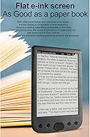 Vista 7 de Lector de libros electrónicos, librería de bolsillo, lector de pantalla táctil HD de 6 pulgadas, portátil y amigable para los ojos