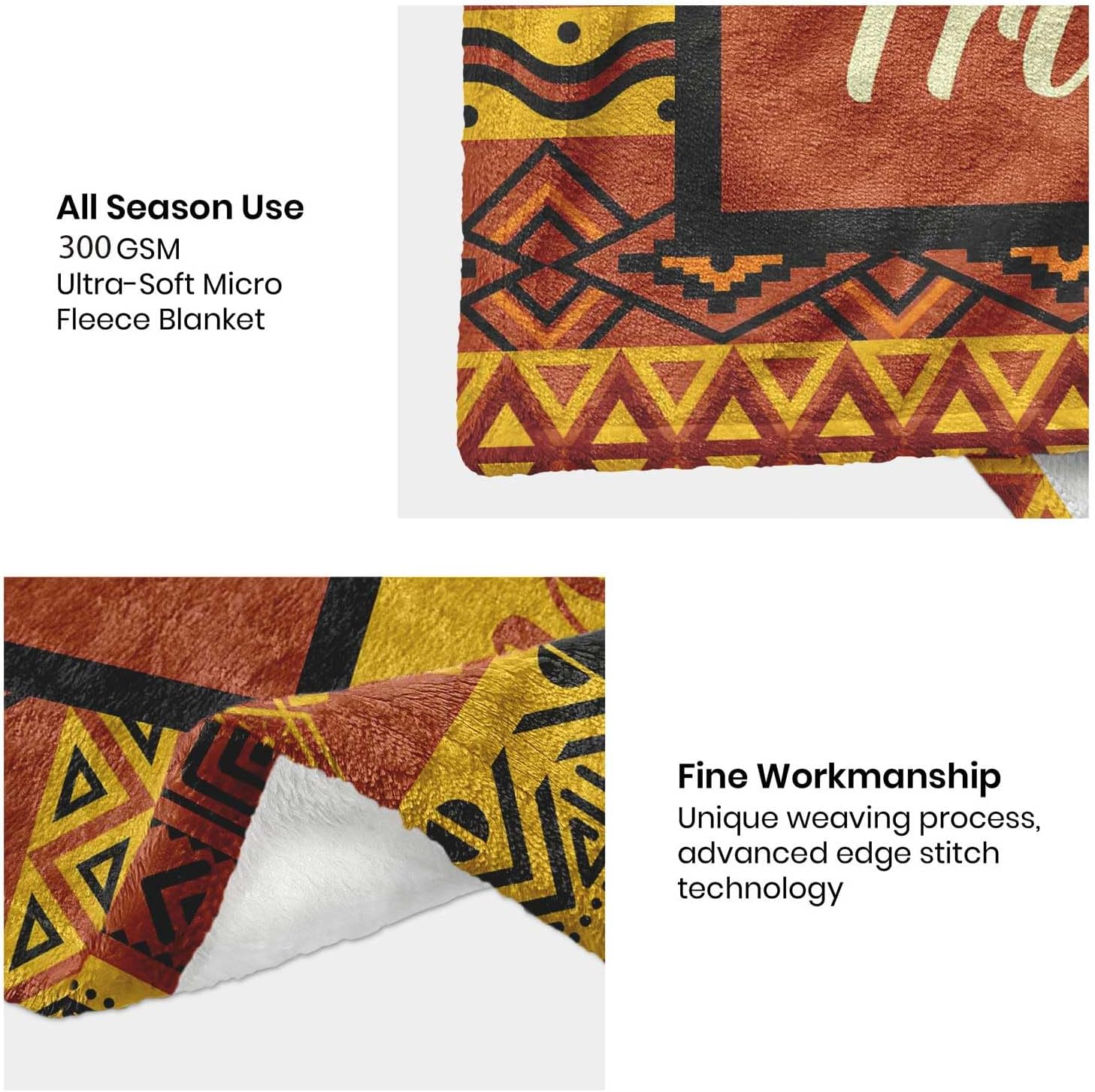 African American Sister Gifts for Women, Birthday Gift for Sister, Afro Sistar Gift Blanket 60"X50", Encouragement Inspirational Gift for Sisters - Image 4