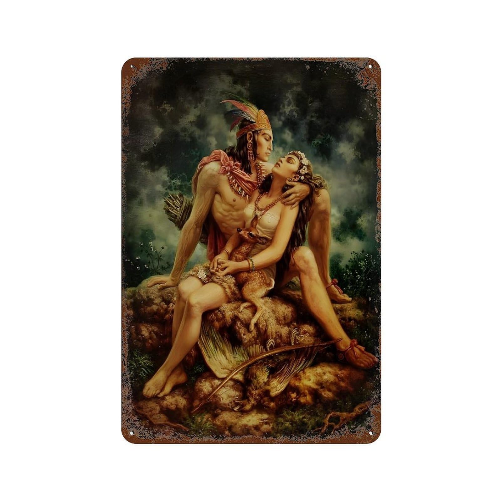 xiaoxiaoshen Jesus Helguera Mexican Painter (4) Wall Decor Art Metal Tin Poster Modern Home Decor Art Home Bar Shop Decorations Vintage Sign 30x20cm