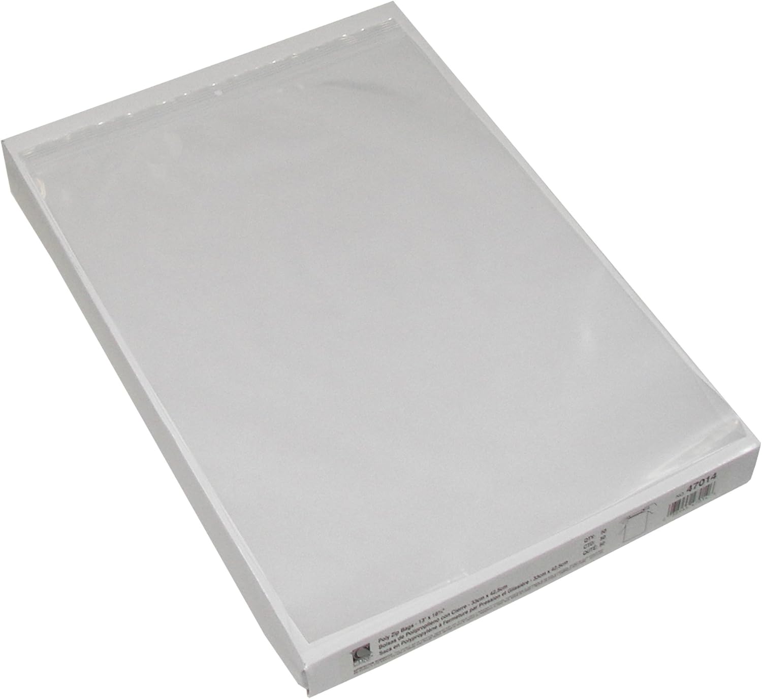 C-Line Heavyweight Industrial Poly Zip Bags, 13" x 16-3/4", Box of 50 (47014)