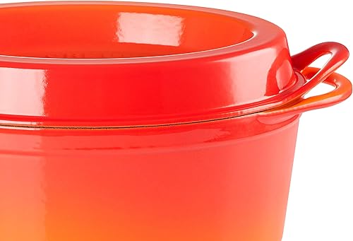 Miniatura 6 de Le Creuset714-Quart de hierro fundido esmaltado Oval Doufeu Horno, Llama