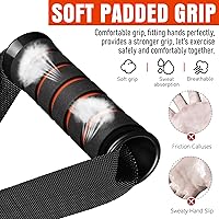 Vista 4 de Asas de ejercicio resistentes, asas de cable de gimnasio para accesorios de máquina de cable, accesorios de cable con mango en D, asas para bandas