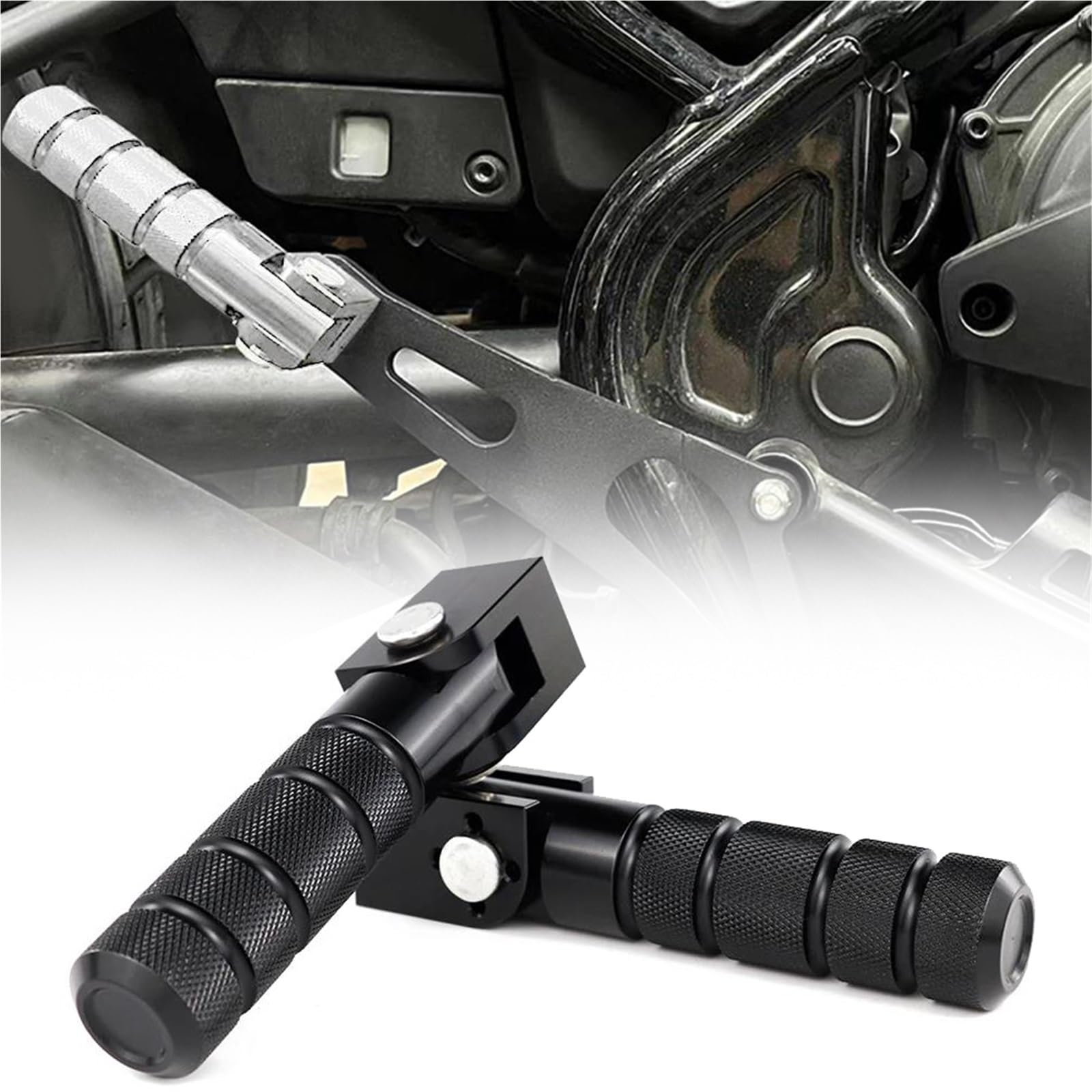 Repose-Pieds Moto Aluminium de Haute Qualité Pédales Pliantes 8mm Universelles