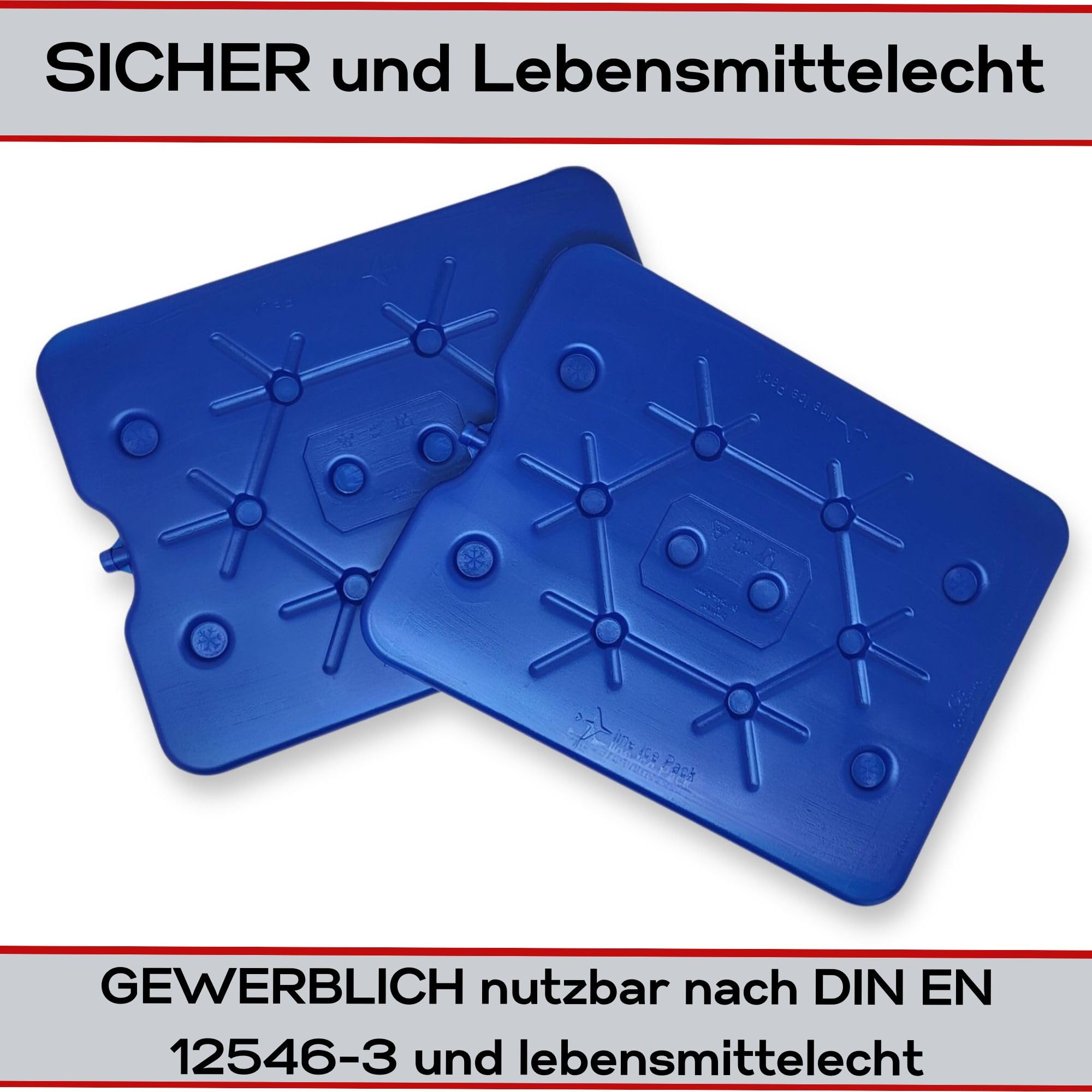 ToCi 8 x koelelementen van 400 ml – Dunne koelelementen voor koeltas & koelbox - Dunne koelelementen BPA-vrij & voedselveilig - Herbruikbare koelpads voor picknick, reizen & outdoor