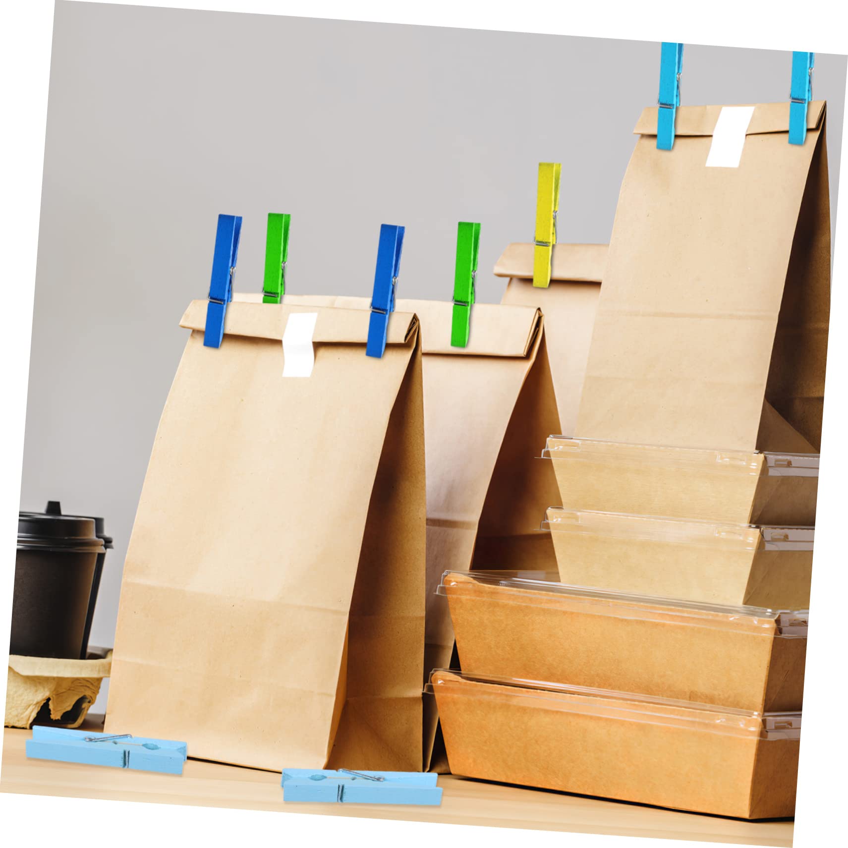 Alipis 100 Pezzi Mollette per Vestiti in Legno Molla in Filo, Resistenti e Antiruggine, per Appendere Calzini e Progetti Creativi di Artigianato